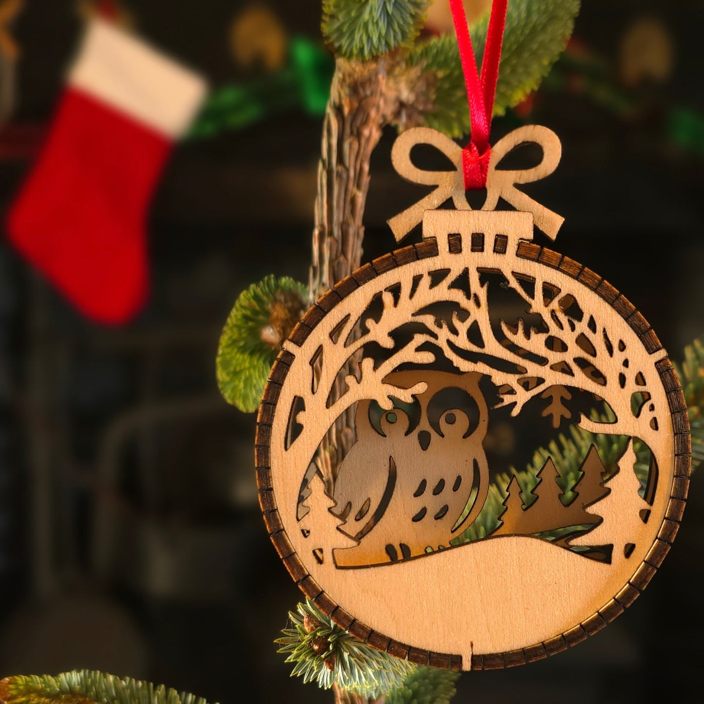 Owl in the Woods - Christmas Tree Decoration