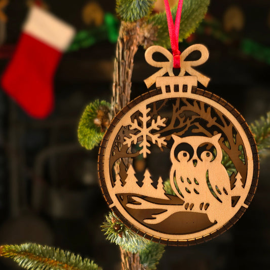 Owl in the Woods - Christmas Tree Decoration