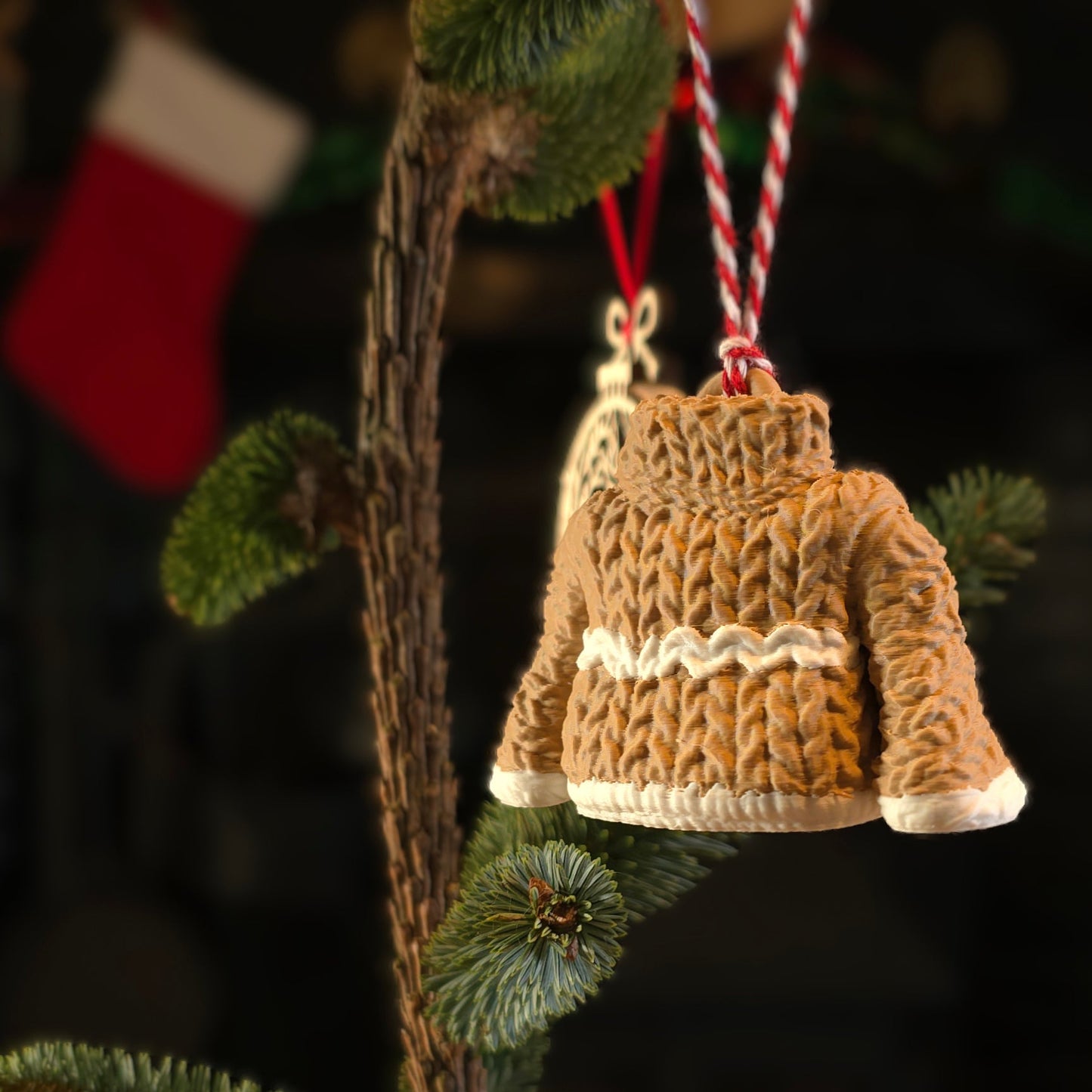 Christmas Jumper - Plastic Christmas Tree Decoration