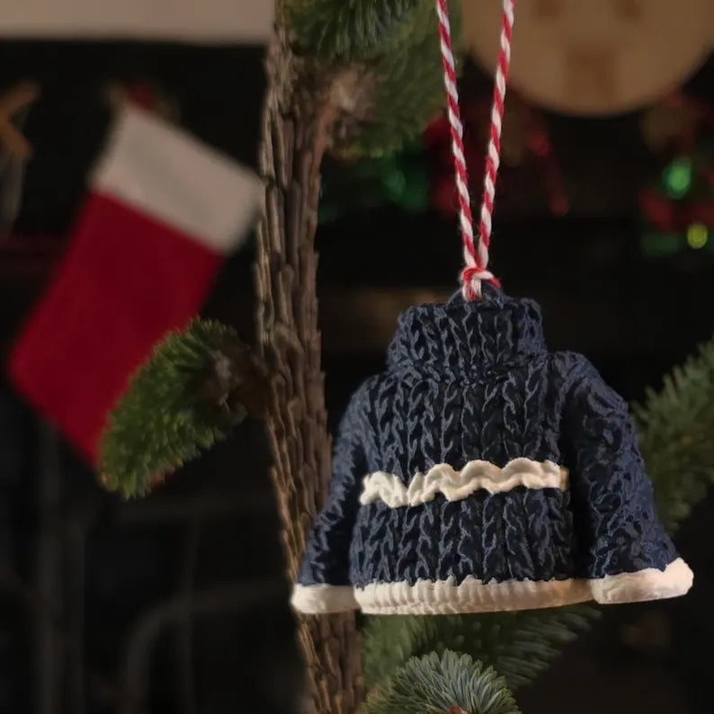 Christmas Jumper - Plastic Christmas Tree Decoration