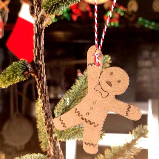 Hanging Gingerbread Man - Christmas Tree Decoration