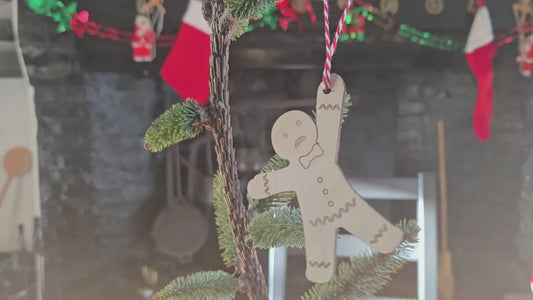 Hanging Gingerbread Man - Christmas Tree Decoration